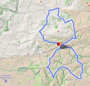 map - Yorkshire Wolds i Wharram Percy, czyli makowa Anglia