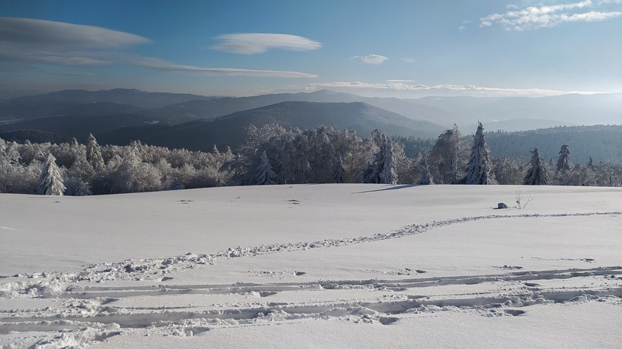 53 - Trasa wokół Mogielicy. Zimowy Beskid Wyspowy