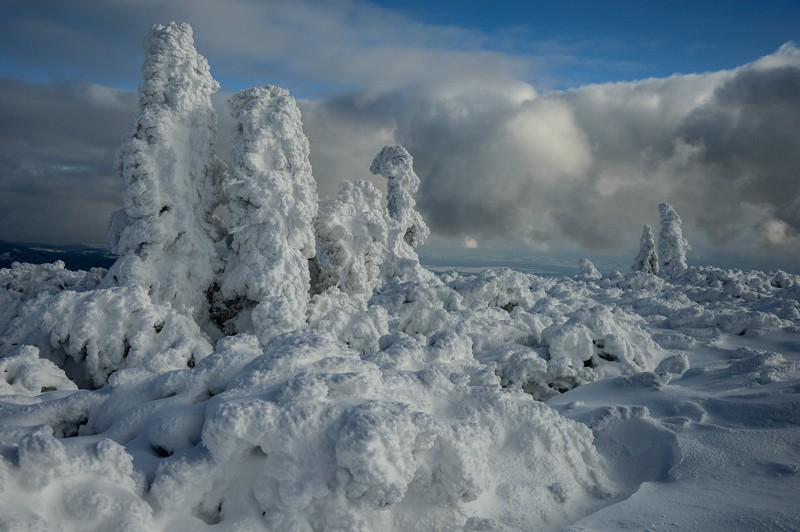 25 - Na Pilsko z Przełęczy Glinne po zimę