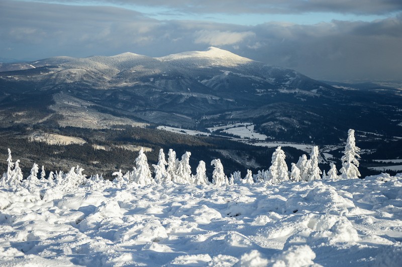 35 - Na Pilsko z Przełęczy Glinne po zimę