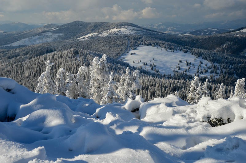37 - Na Pilsko z Przełęczy Glinne po zimę