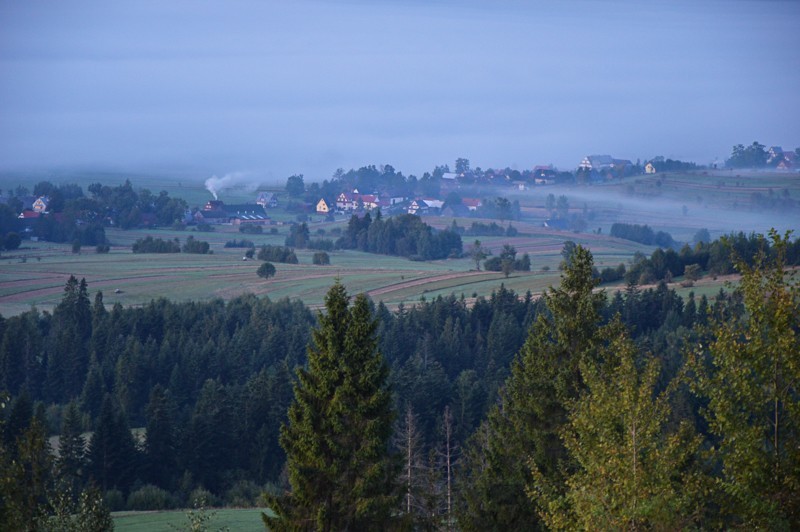 Wschód słońca nad Orawą