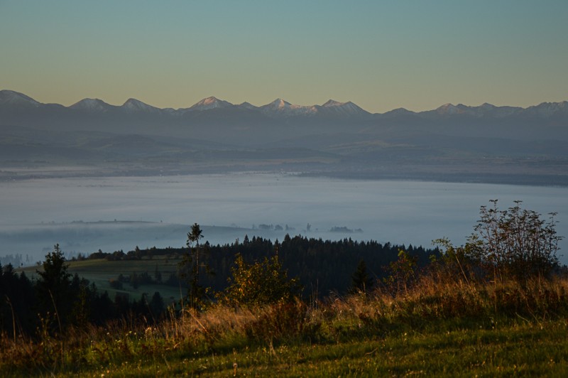 Wschód słońca nad Orawą