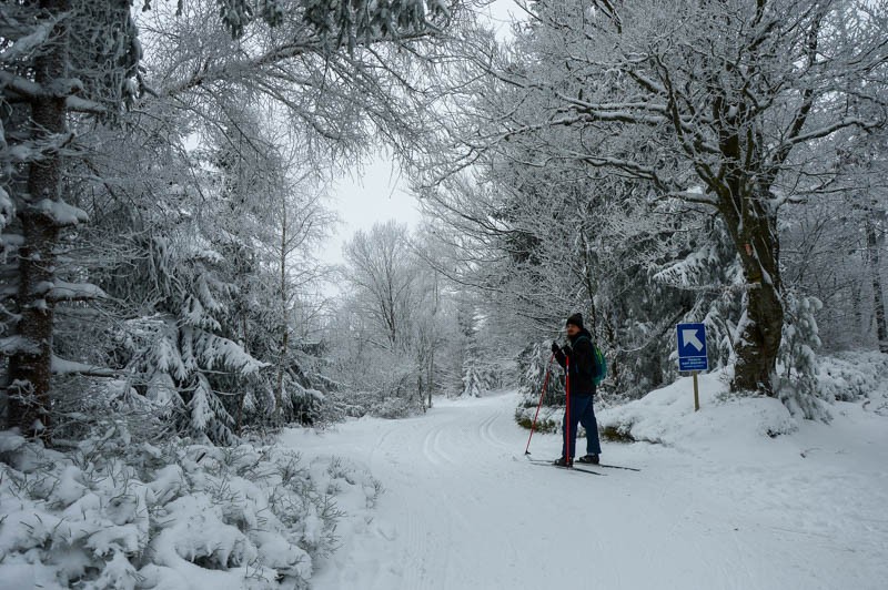 14 - Przełęcz Przegibek - na Magurkę, na biegówki, na Gaiki