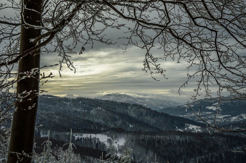 37 - Przełęcz Przegibek - na Magurkę, na biegówki, na Gaiki