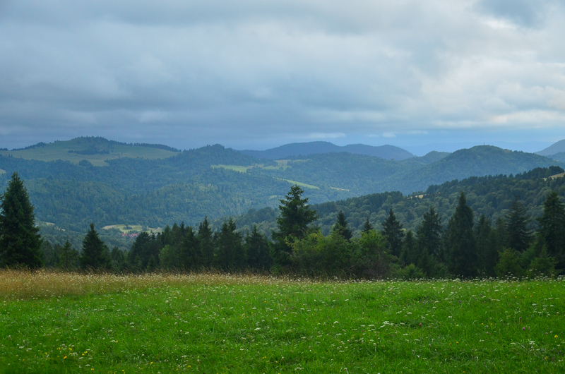 Widok znad Jaworek