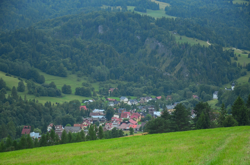 Widok znad Jaworek