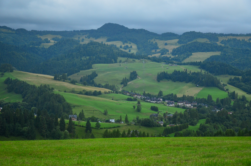 Widok znad Jaworek