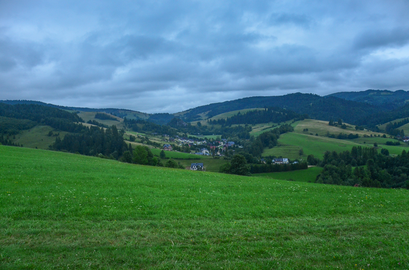 Widok znad Jaworek