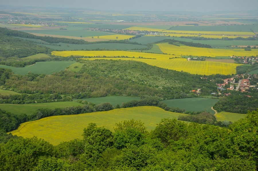 52 - Góry Trybecz (Tribeč): zamek Gýmeš i Veľký Tribeč