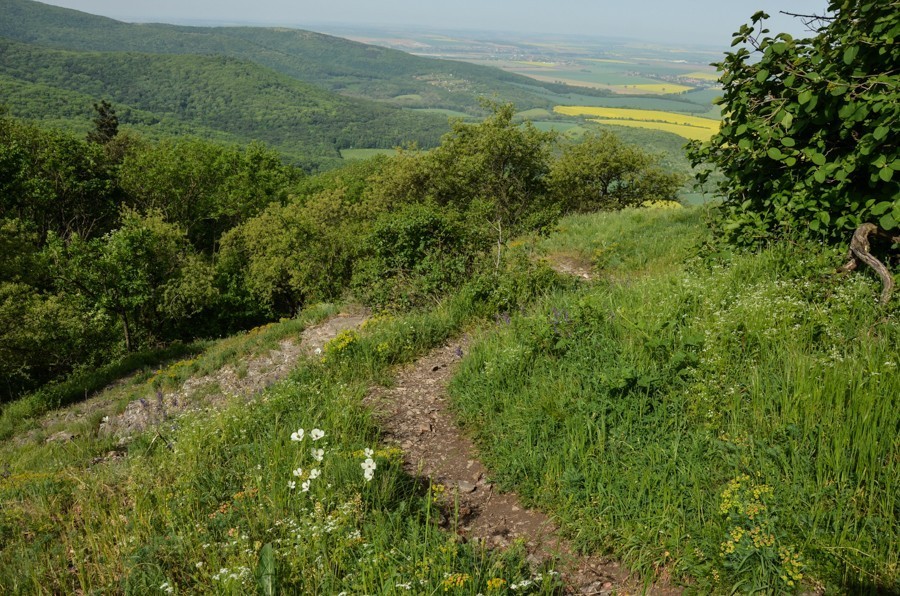 54 - Góry Trybecz (Tribeč): zamek Gýmeš i Veľký Tribeč