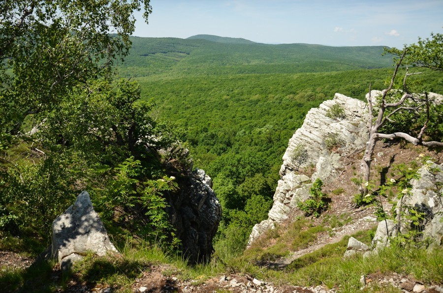 76 - Góry Trybecz (Tribeč): zamek Gýmeš i Veľký Tribeč