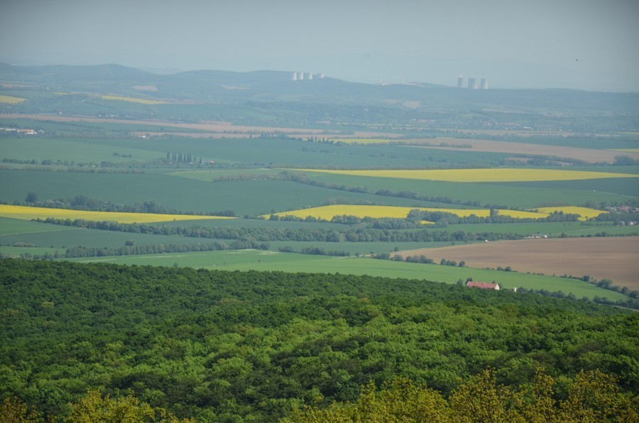 91 - Góry Trybecz (Tribeč): zamek Gýmeš i Veľký Tribeč