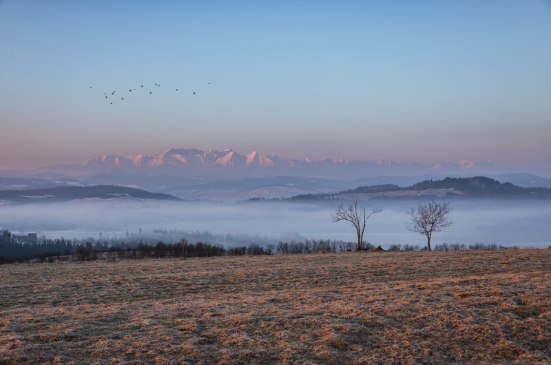 25 - Wschód słońca nad Przełęczą Snozka