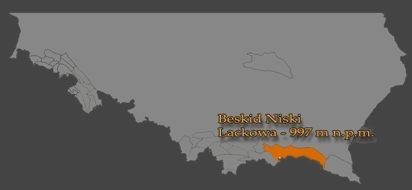 mapabeskidniski - Korona Gór Polski - Lackowa